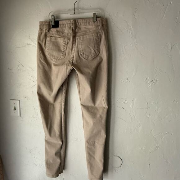 Bleulab Reversible Skinny Jeans Floral Beige‎ Black Print Size 28 Y2K Statement - Picture 7 of 9